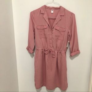 NWT Old Navy Pink Chambray Dress